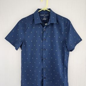 Perry Ellis Denim blue button down size S